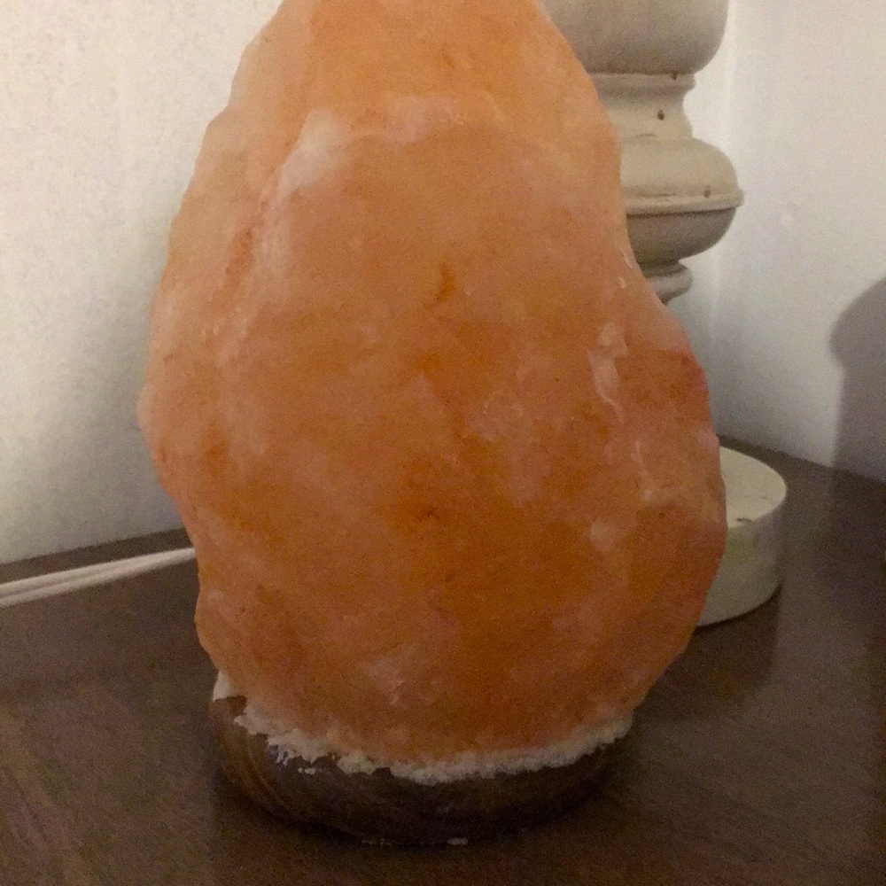 Salt rock with light